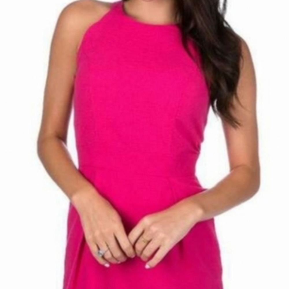 Lauren James Seersucker scallop dress